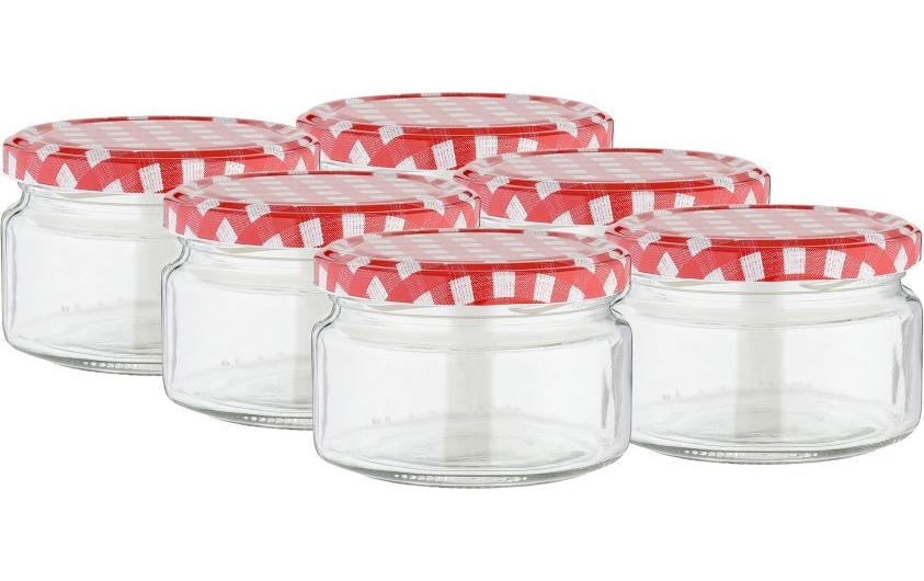 Axentia Bocaux à conserves Karo 250 ml, 6 Pièce/s