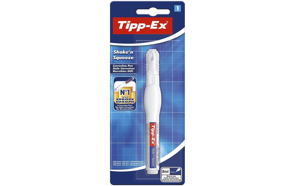 Tipp-Ex Roller de correction Shaken Squeeze 8 ml, 1 pièce