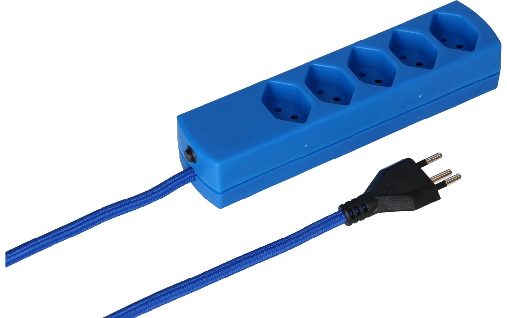 maxTex Bloc multiprises 5x T13, Bleu