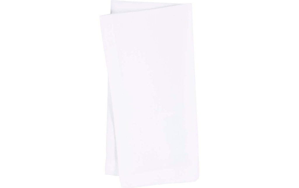 Creativ Company Serviette en tissu 42 x 42 cm, blanc, 12 pièces