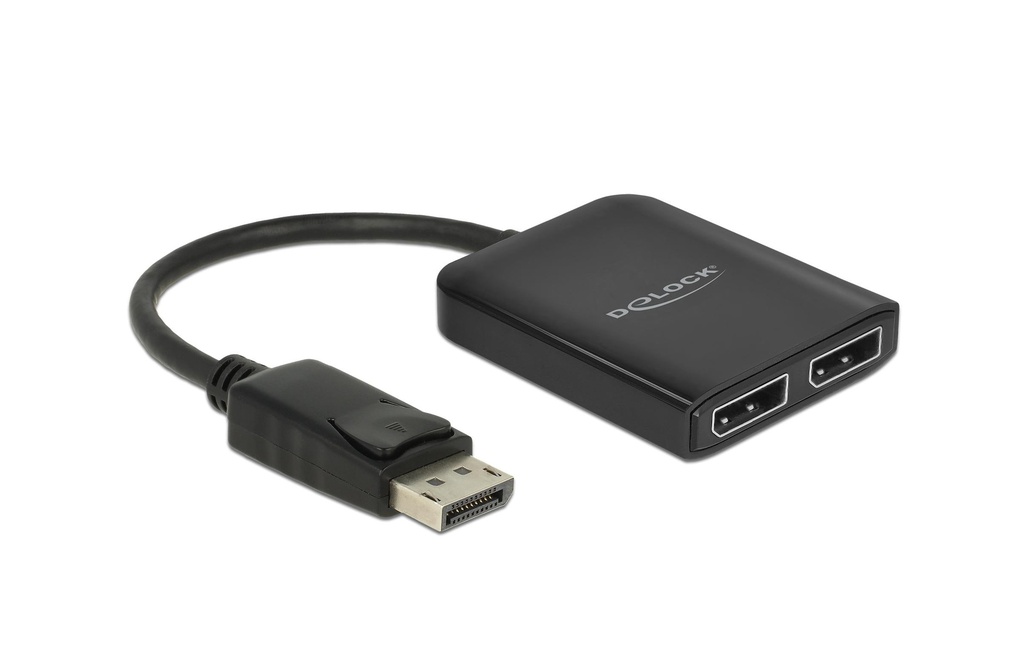 Delock Diviseur de signaux à 2 ports DisplayPort, MST support