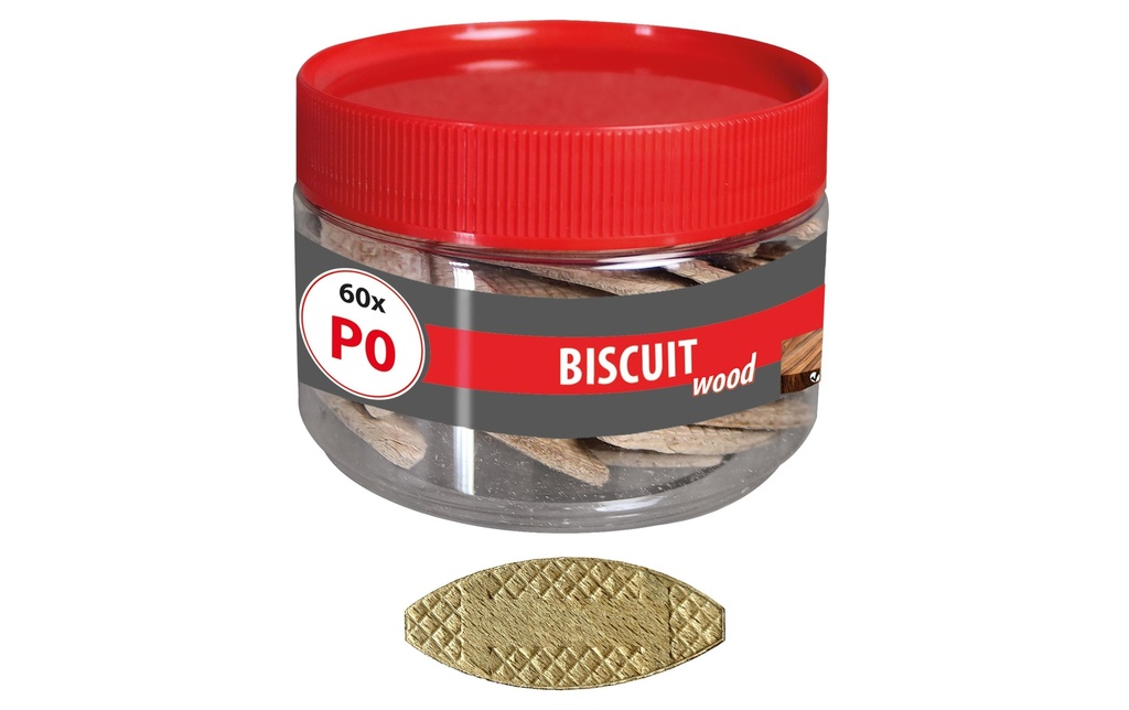 Tox-Dübel Chevilles plates en bois Biscuit Wood P0, 60 Pièce/s
