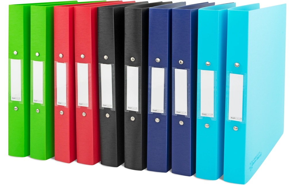 Rapesco Germ-Savvy antibactérien A4 Classeur à 2 anneaux 40 cm, 10 pièces