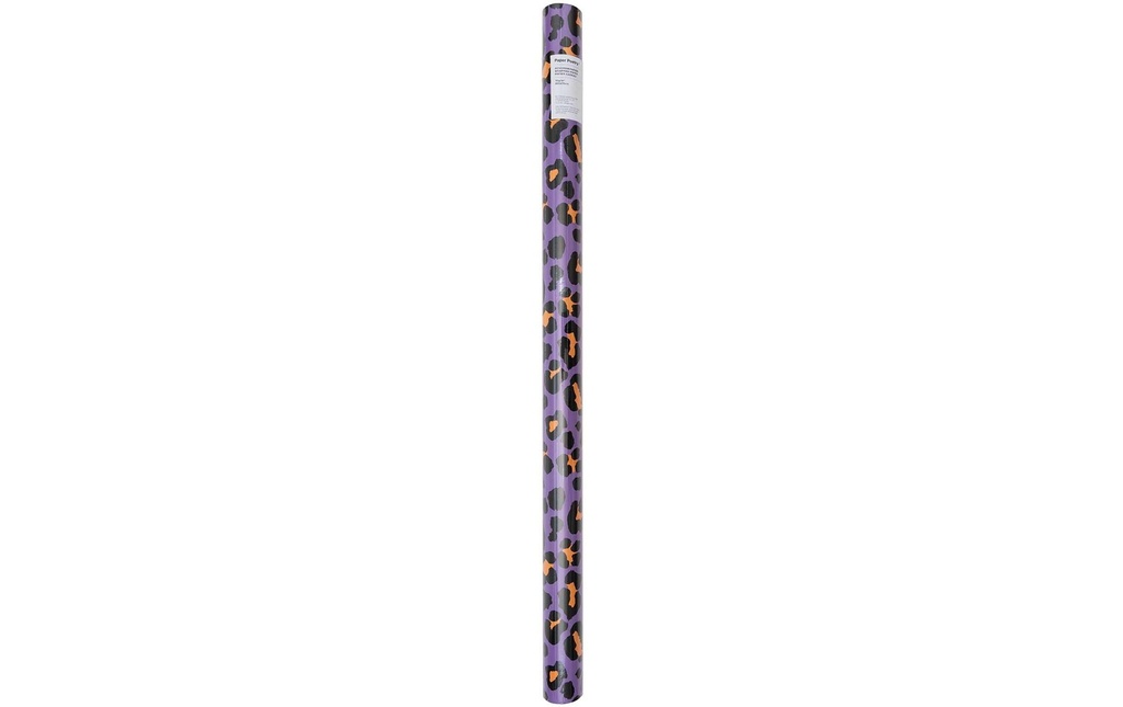 Rico Design Papier cadeau Leo Violet/Orange, 70 x 3 m
