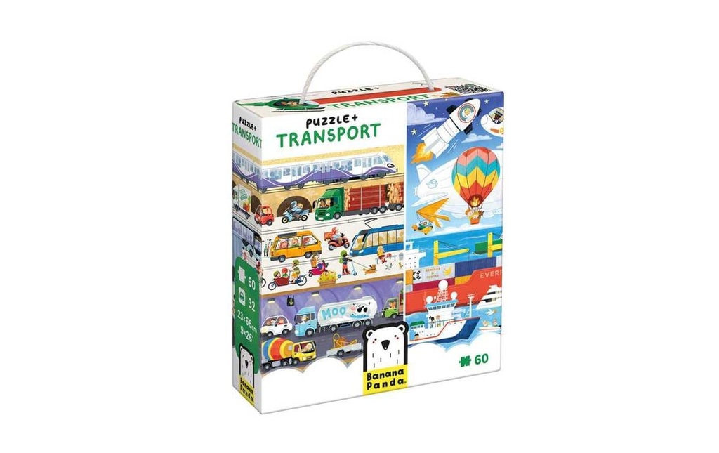BANANA PANDA Puzzle + Poster Transport (60 pces)