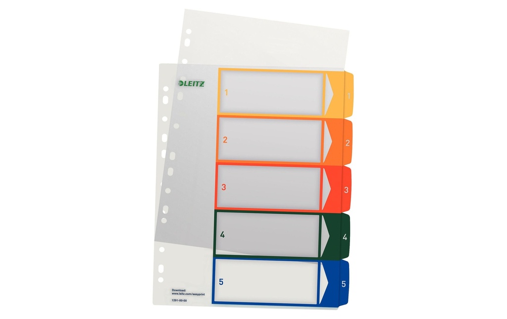 [123129100] LEITZ Répertoire imprimable 1-5