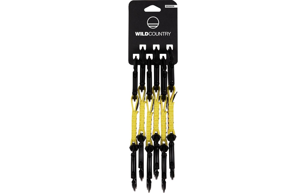 Wild Country Express Session Quickdraw 6 x 12 cm, noir/jaune