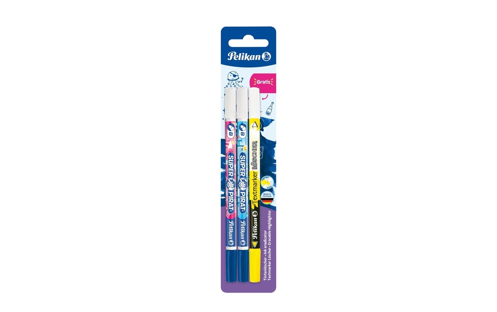 Pelikan Effaceur d'encre Super pirate y compris effaceur de surligneur