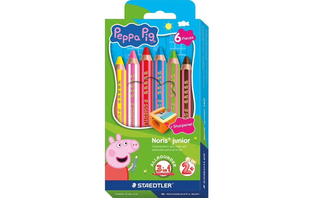 STAEDTLER Crayon coul.Noris Peppa Pig 6p (6 pces)
