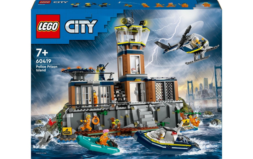 LEGO® City Poste de police sur l'île-prison 60419