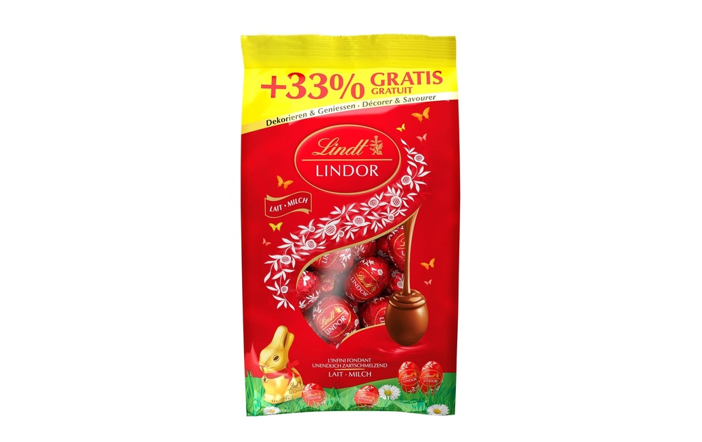 Lindt Chocolat Lindor Eili Lait 450 g
