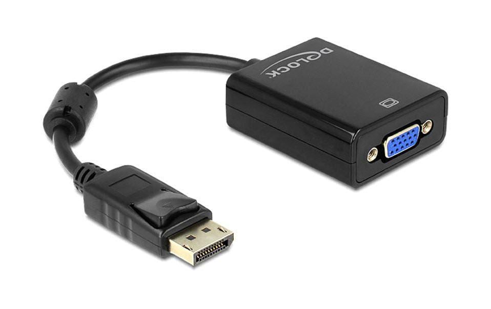 Delock Adaptateur Displayport - VGA Noir