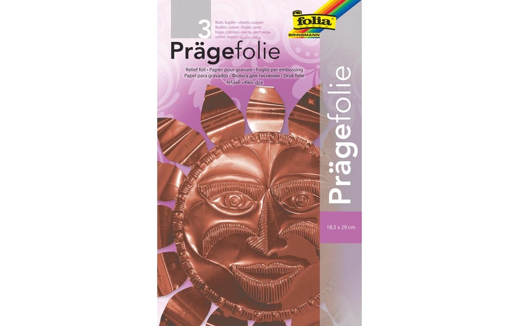 FOLIA Papier gravure cuivre 3flls (3 pces)