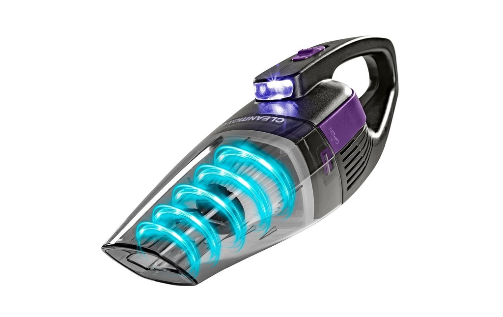CLEANmaxx Aspirateur à main sans fil gris, violet gris, violet