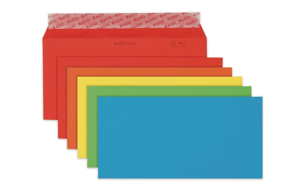 ELCO Enveloppe Color C5/6 Assortis, 20 pièces