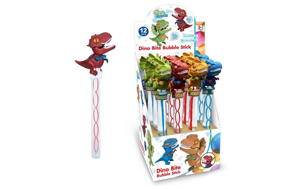 Totally Bulles de savon Dino Bite Bubble Stick assorti