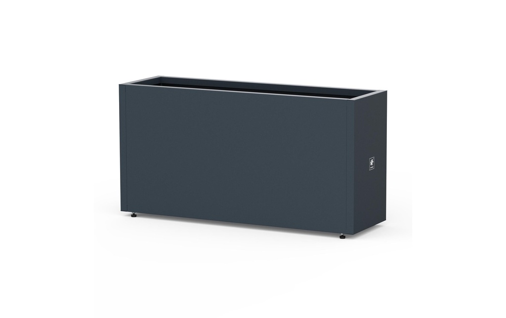 Herstera Bac à fleurs Metal Planter 30, 100 x 30 x 50 cm, anthracite