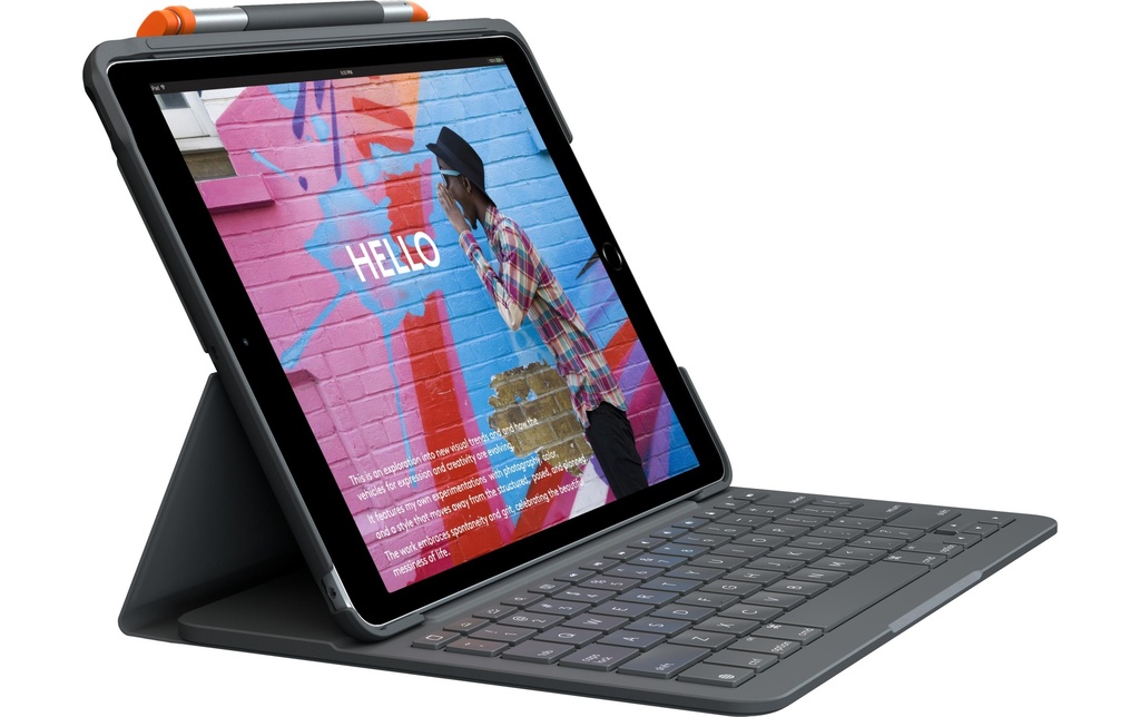 Logitech Couvre-clavier pour tablette Slim Folio iPad 10.2 (7. - 9. Gen.)