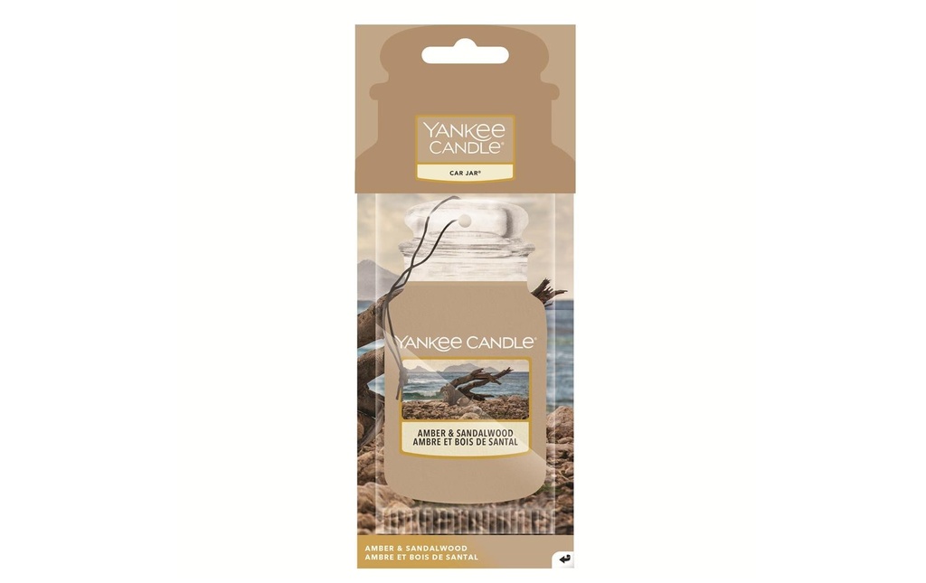 Yankee Candle Signature Désodorisant pour voiture Car Jar Amber & Sandalwood