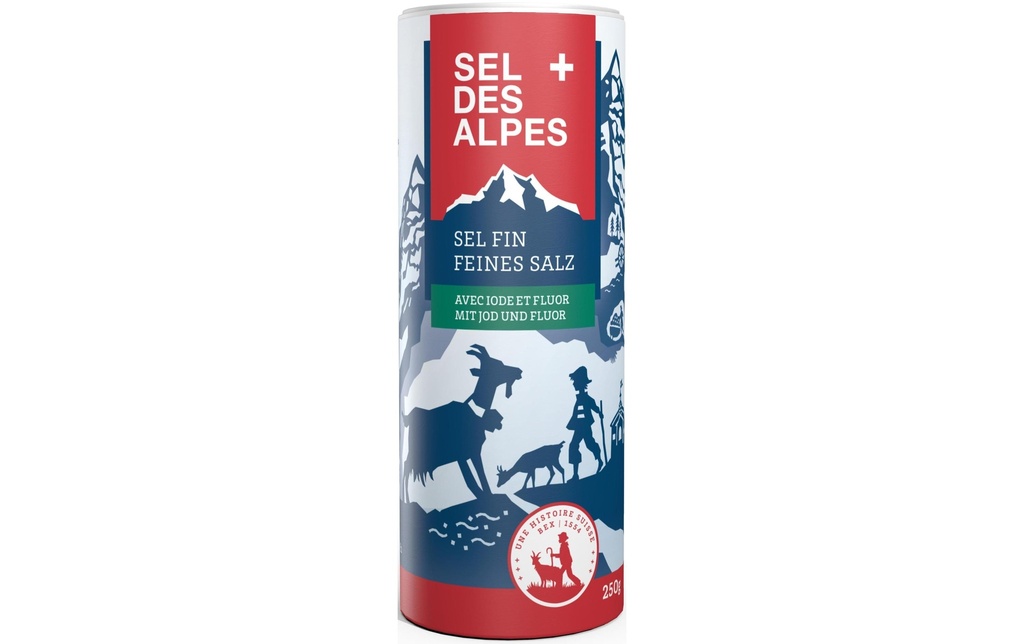Schweizer Salinen Épice Sel des Alpes fin 250 g