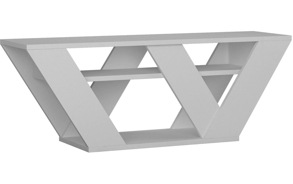 Woody Fashion Meuble TV Pipralla 110 x 30 cm, Blanc