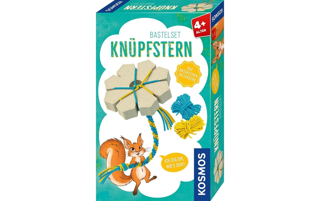 Kosmos Kits de bricolage Knüpfstern en fibres de bois naturelles