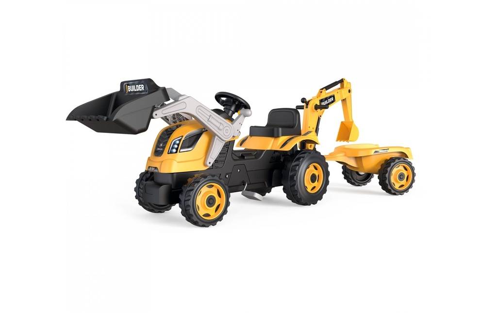 Smoby Traktor Builder Max avec pendentif