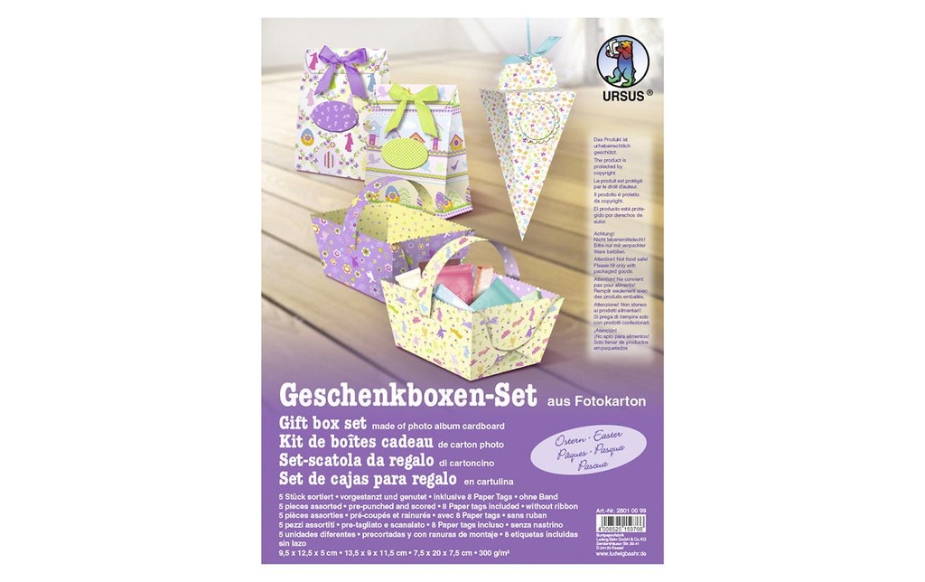 URSUS Kits de paniers de Pâques 2 paniers / 3 sacs