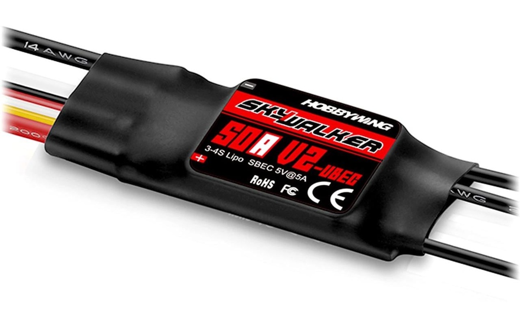 Hobbywing Kits d’entraînement sans brosse Skywalker V2 50A 3-4s, 5A BEC
