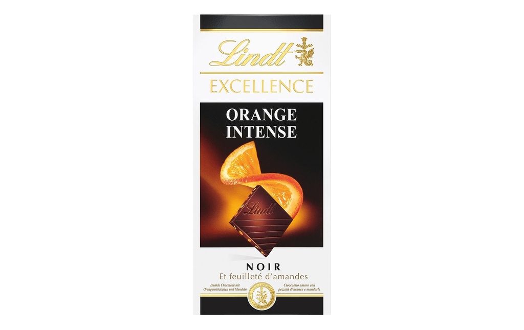 Lindt Tablette de chocolat Excellence Orange foncé 100 g