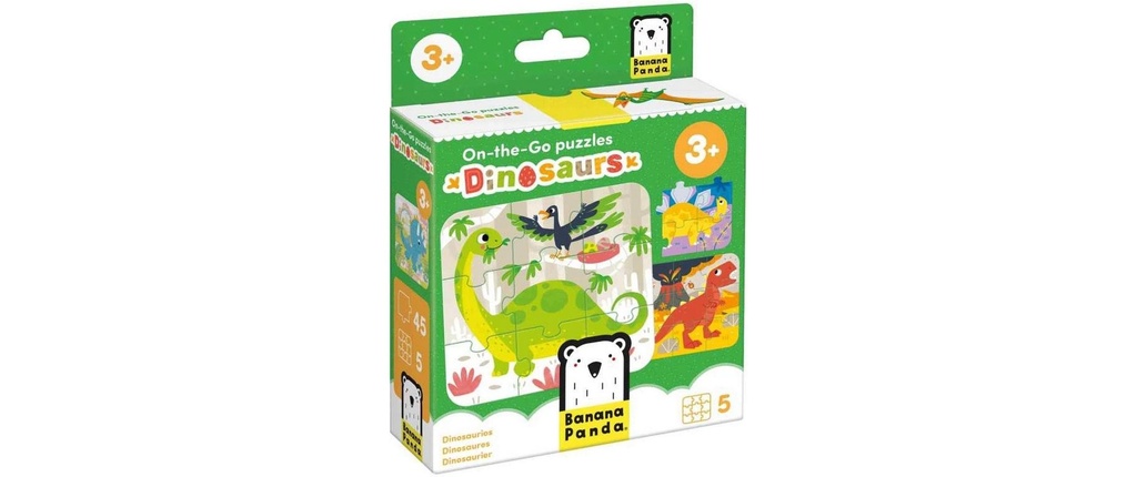 Banana Panda Puzzle On-the-Go Dinosaur Carton 45 pièces