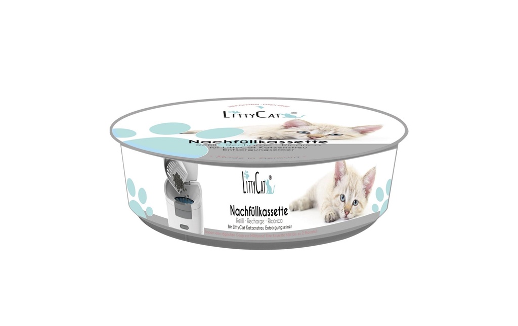 LittyCat Seau pour litière pour chat Cassette de recharge