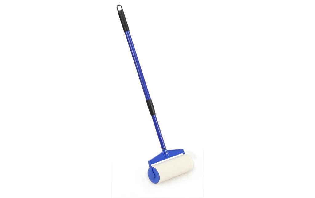 SwissPet Rouleur de sol et de meuble, XXL, avec manche télescopique, 1.15m, bleu