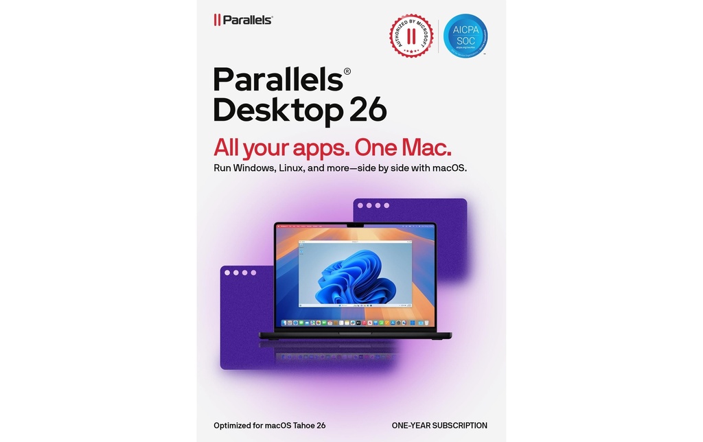 Parallels Desktop 26 ESD, Abonnement, 1 an