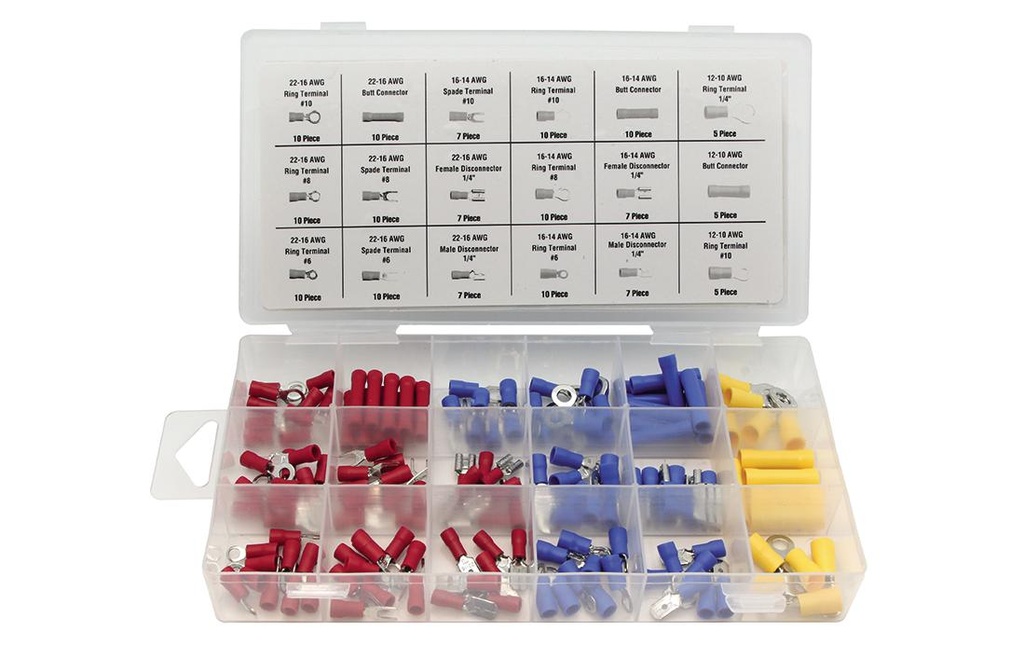 Perel Gamme de connecteur à compression HAS05 Rouge/Bleu/Jaune, 1 Pièce/s