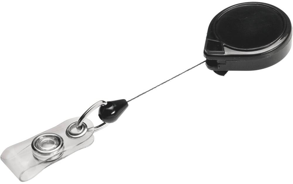 KEY-BAK Porte-carte KB Mini-Badge 90 cm, avec clip, noir