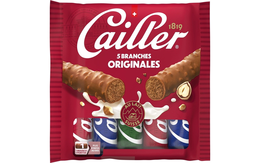 CAILLER Cailler Choc Bar Mlk 5x23g (5 pces)