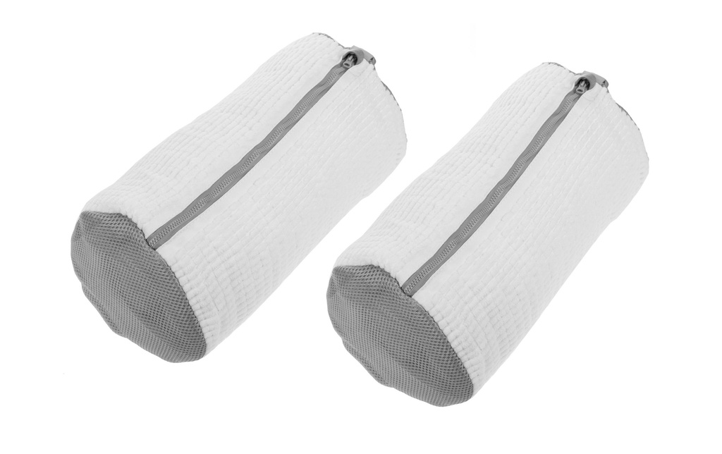 COCON Sacs de lavage pour chaussures, set de 2, blanc/gris