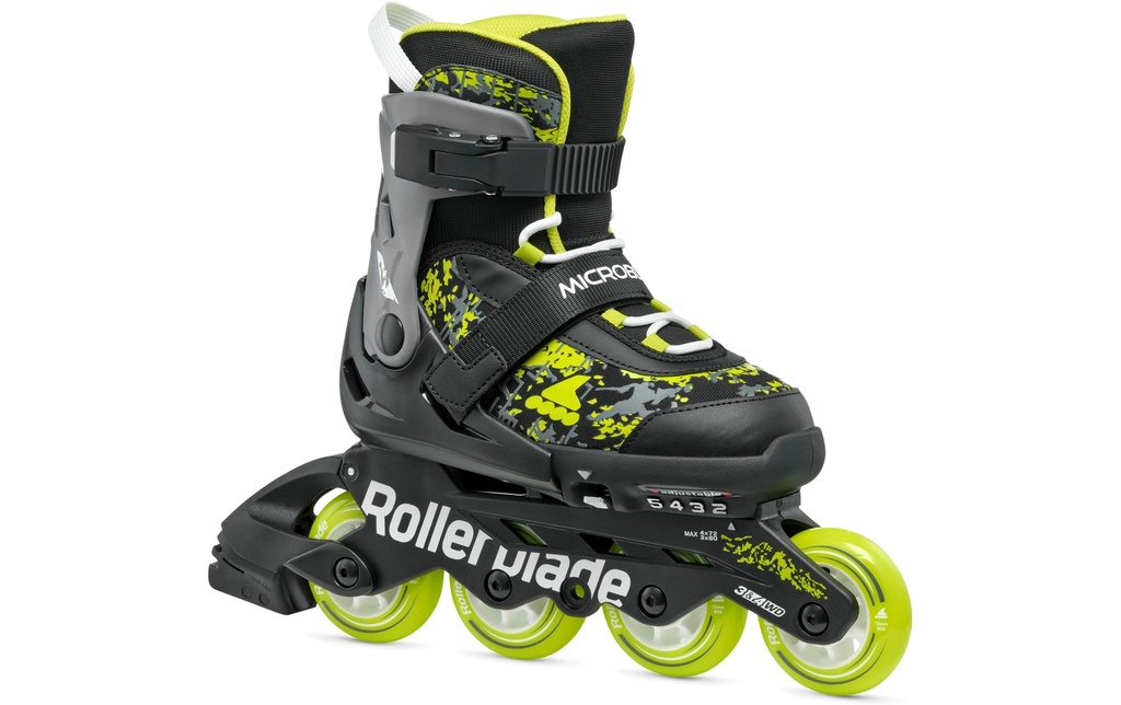 ROLLERBLADE Rollers en ligne Microblade SL Noir/Lime, 36.5-40.5