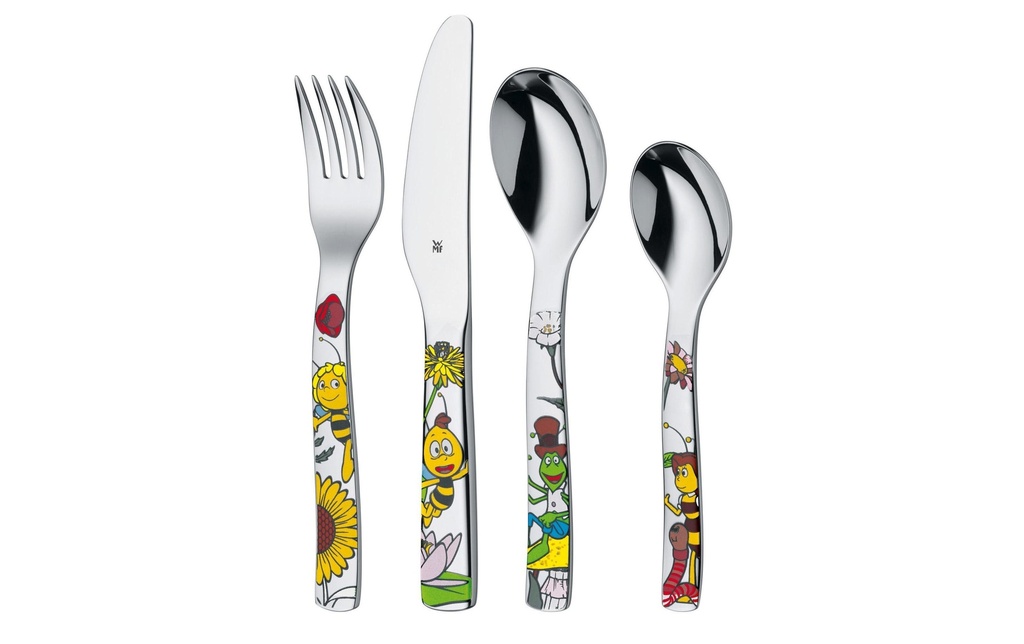 WMF Set de couverts pour enfants Maya l'Abeille 4 pièces