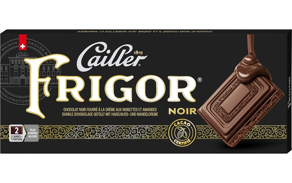 Cailler Tablette de chocolat Frigor noir 100 g