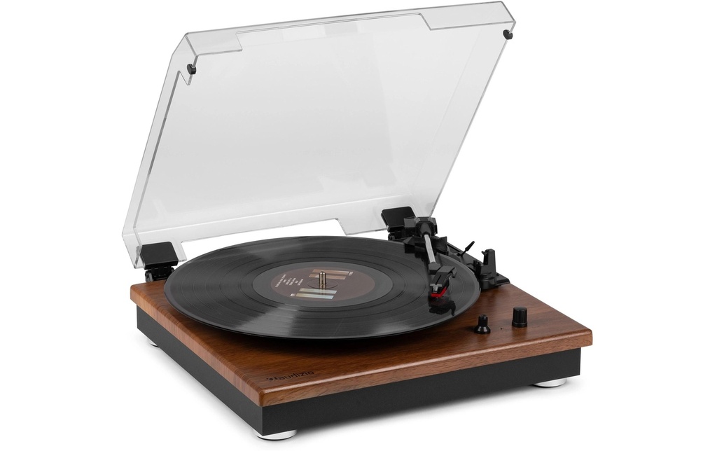 Audizio Tourne-disque Bluetooth RP112L Brun foncé