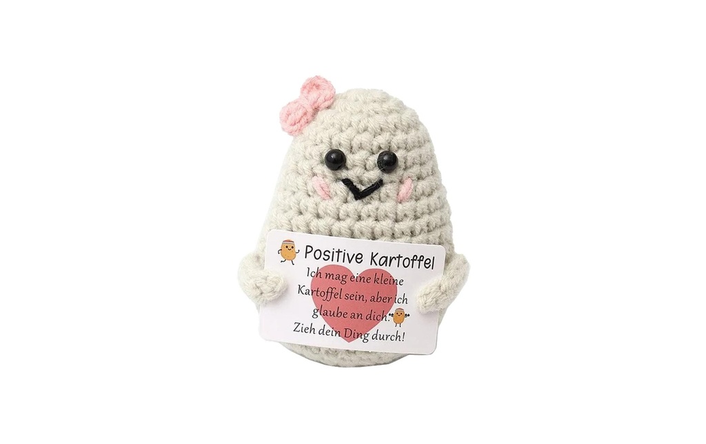 I AM CREATIVE Porte-bonheur Positive Potato avec boucle