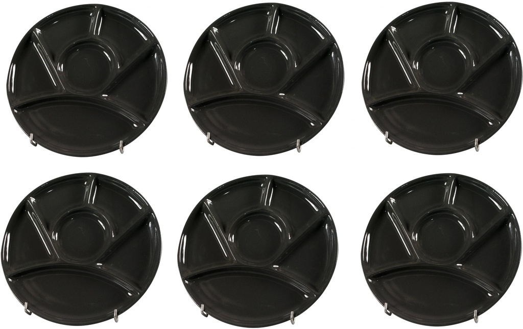 Nouvel Assiette à fondue Classic, 23 cm Noir
