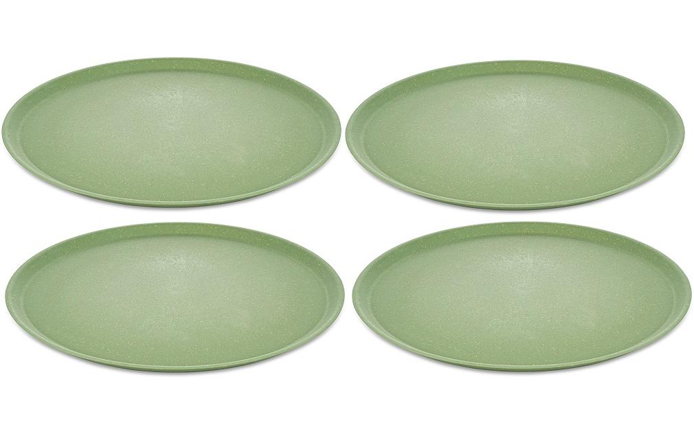 Koziol Assiette non décorative Connect 25.5 cm, 4 Pièce/s, Vert