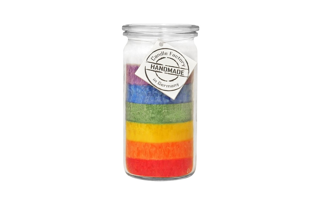 Candle Factory Bougie parfumée Mini Jumbo Arc-en-ciel
