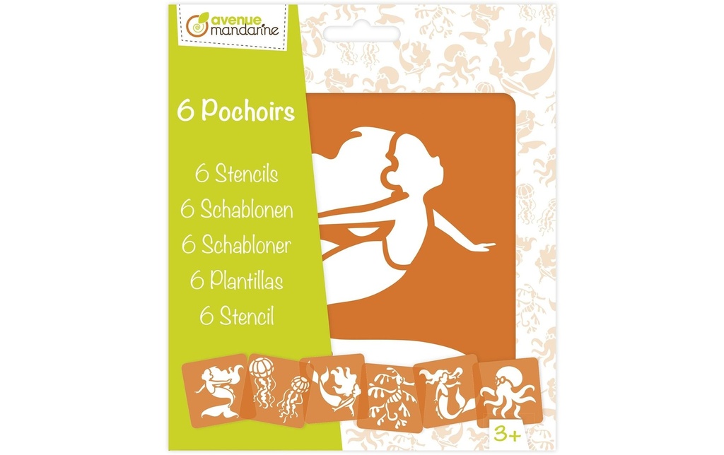 Avenue Mandarine Gabarit 15 x 15 cm, mer