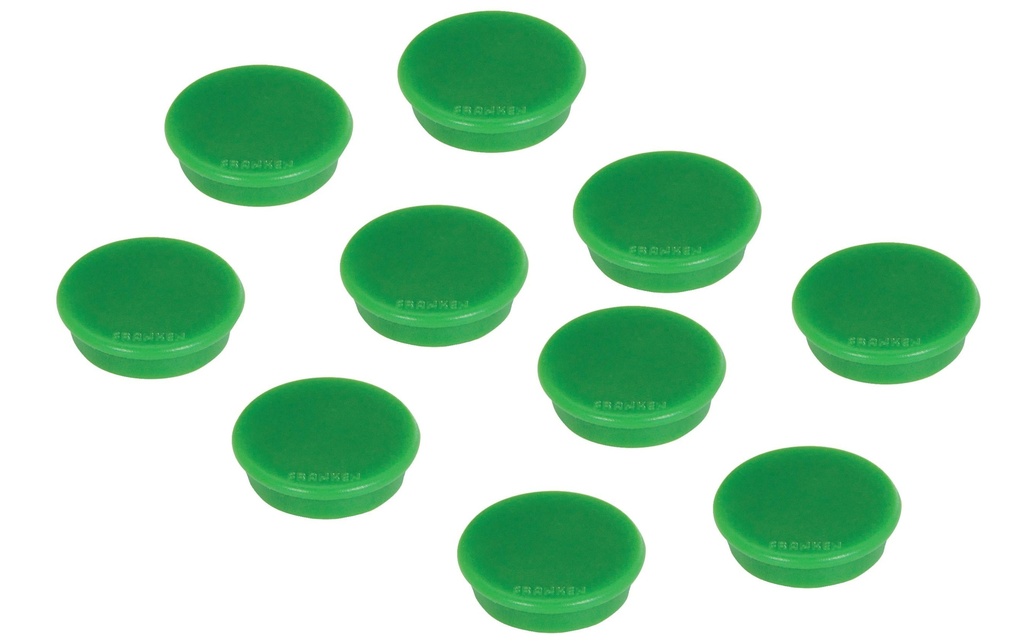 Franken Aimant Ø 24 mm, 10 Pièce/s, Vert