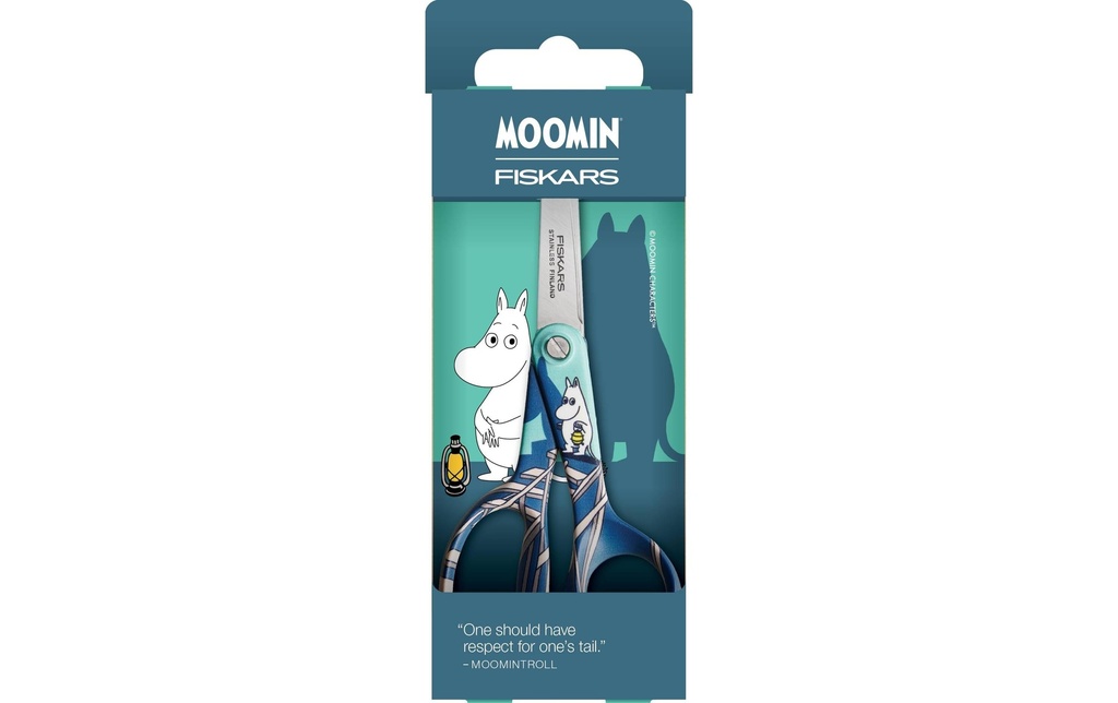 Fiskars Ciseaux pour enfants Moomintroll 13 cm, pétrole