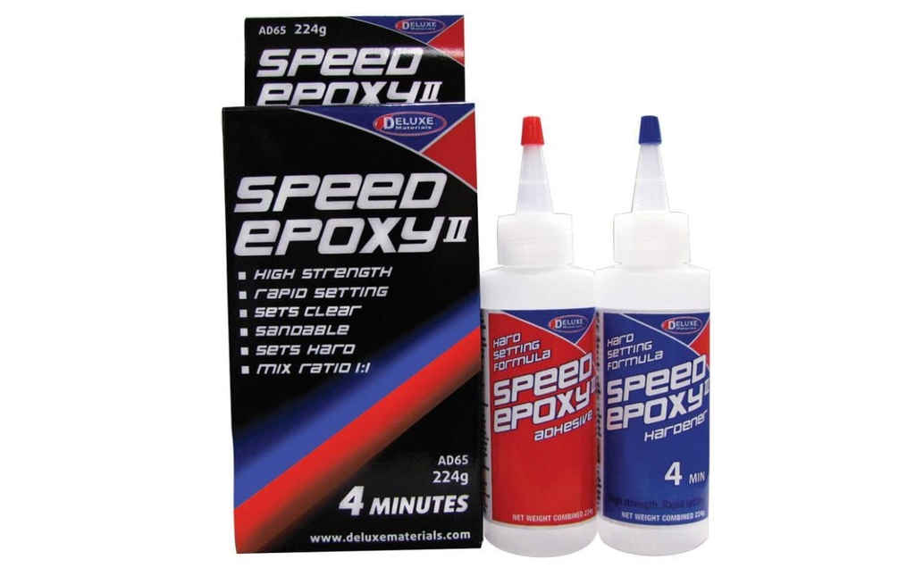 Deluxe Materials Colle pour modélisme Speed Epoxy II 4 min 224 g